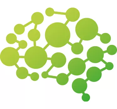 Adesivo geometrico motivo di rete molecolare - TenStickers