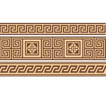 Sticker decorativo cornice greca - TenStickers