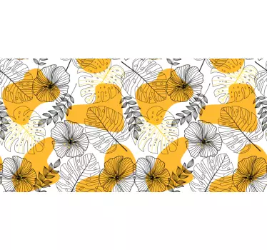 Carta adesiva per mobili disegno floreale kallax - TenStickers