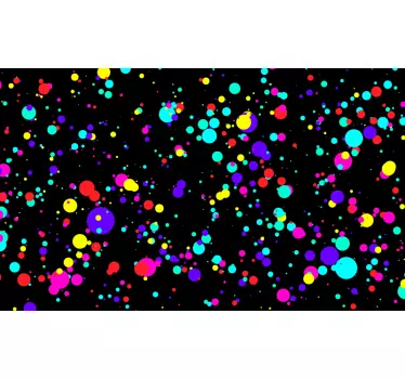 Adesivo geometrico motivo bolle colorate - TenStickers