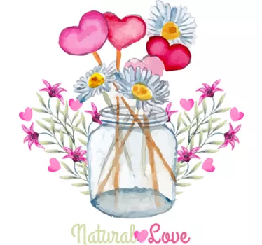 Sticker decorativo natural love - TenStickers