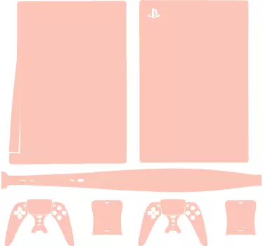 Adesivo ps5 accessori da gioco peach - TenStickers