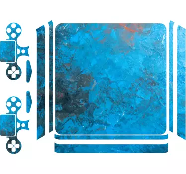 Adesivo ps4 copertura blu vibrante - TenStickers