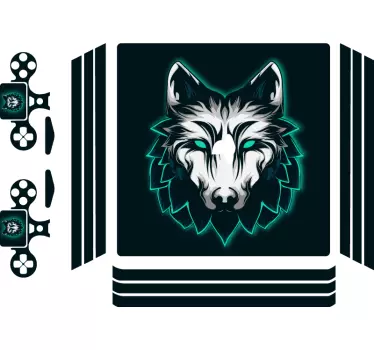 Skin Ps4 Tema di gioco del lupo - TenStickers