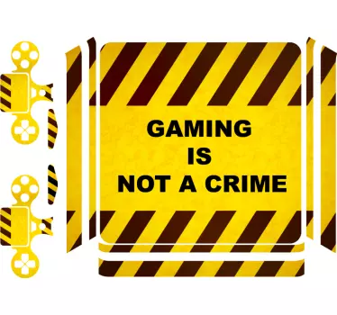 Adesivo ps4 segnale di attenzione al gioco - TenStickers