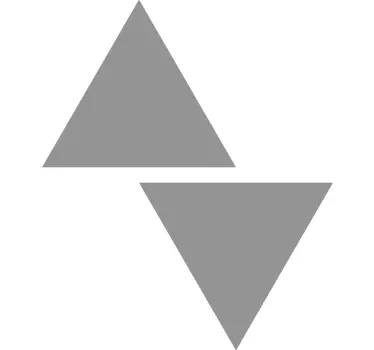 Adesivo geometrico disposizione geometrica dei triangoli - TenStickers