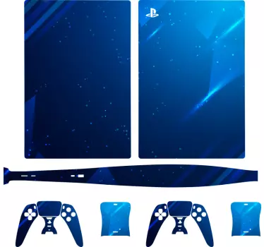 Adesivo ps5 copertura blu brillante - TenStickers