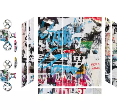 Adesivo ps4 estetica urbana vibrante - TenStickers