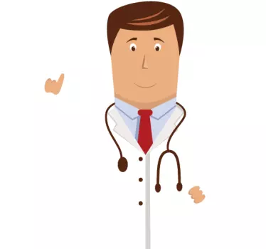 Sticker decorativo professione medico - TenStickers