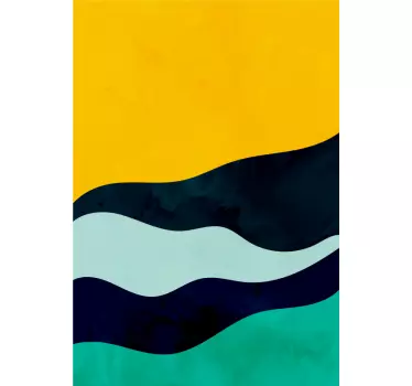 Carta adesiva per mobili cassetto ondulato colorato - TenStickers