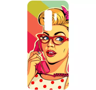 Adesivo samsung telefono retro chic - TenStickers