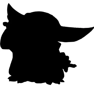 Adesivo per pc arte delle silhouette di personaggi - TenStickers