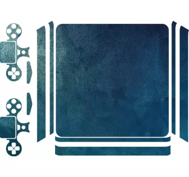 Adesivo ps4 design blu testurizzato - TenStickers