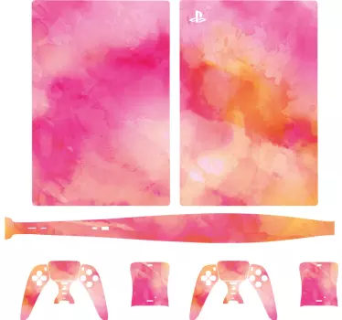 Adesivo ps5 gradiente acquerello - TenStickers