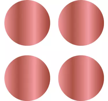 Adesivo geometrico design a motivi circolari - TenStickers