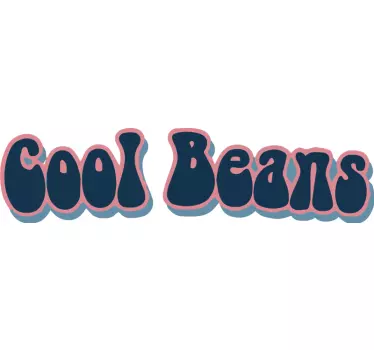 Adesivo pc Testo di fagioli felici - TenStickers