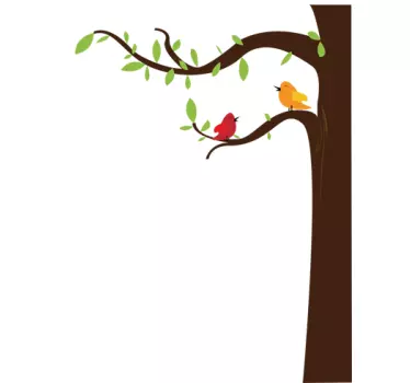 Skin adesiva uccelli su albero per Mac - TenStickers