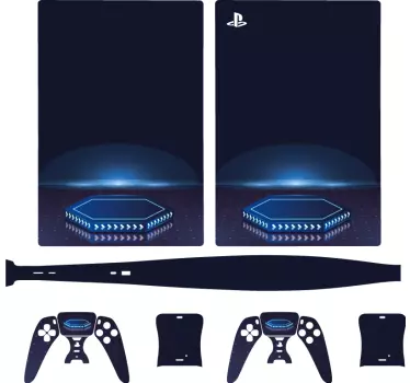 Adesivo ps5 effetto luce esagonale - TenStickers