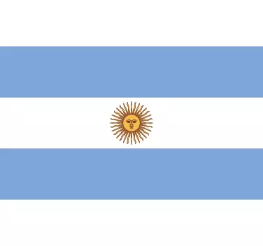 Sticker decorativo bandiera Argentina - TenStickers