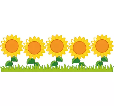 Greca adesiva linea girasole luminoso - TenStickers