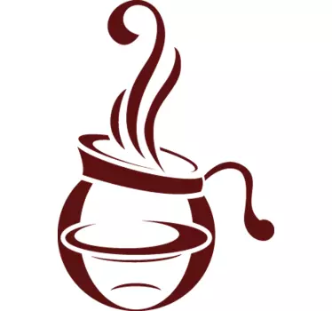 Sticker decorativo caffettiera - TenStickers