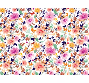 Adesivo per pc motivo floreale - TenStickers