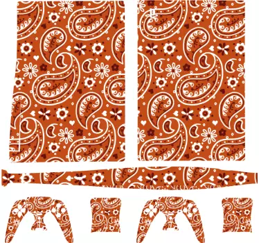 Adesivo ps4 motivo paisley - TenStickers