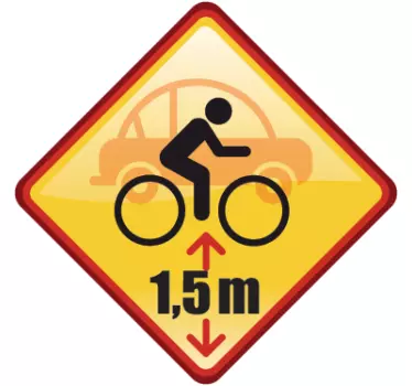 Sticker decorativo mantenere la distanza - TenStickers