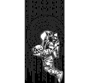Adesivo samsung arte teschio astronauta - TenStickers