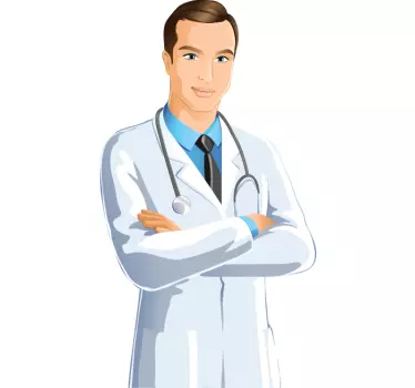 Adesivo muro immagine medico - TenStickers