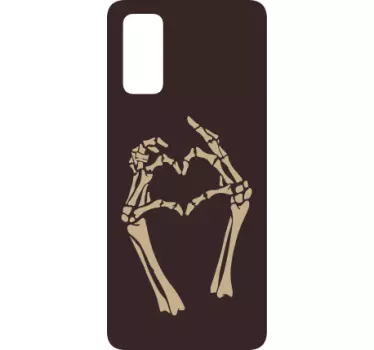 Adesivo samsung gesto cuore scheletro - TenStickers