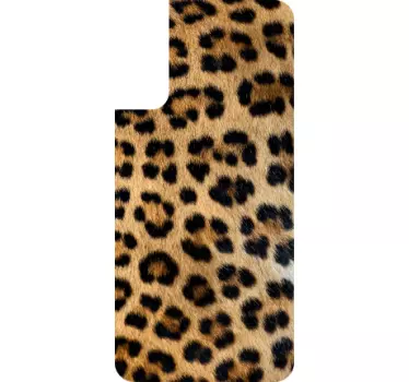 Adesivo samsung cover in pelle di leopardo - TenStickers