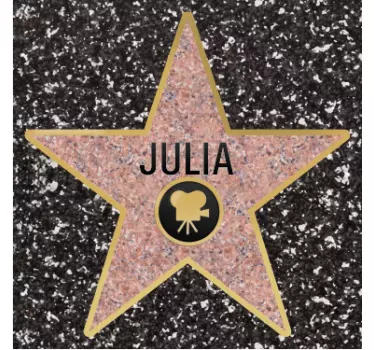 Sticker decorativo stella Hollywood originale - TenStickers