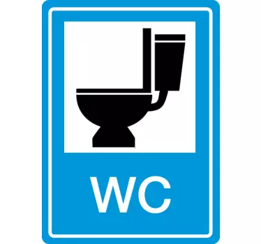 Sticker decorativo segnaletica WC - TenStickers