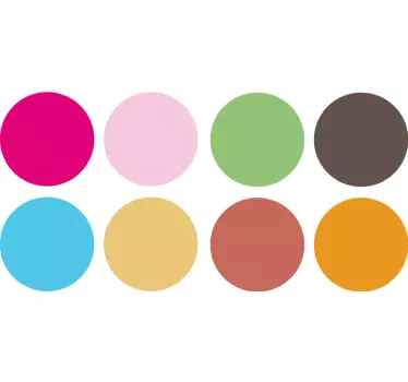 Adesivo murale set pallini colorati - TenStickers