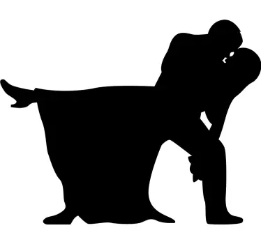 Sticker decorativo sesso a letto - TenStickers