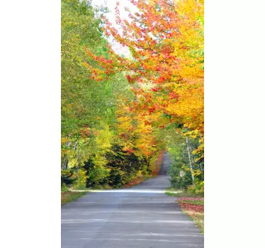 Sticker decorativo strada autunnale - TenStickers