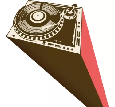 Sticker decorativo turntable DJ - TenStickers