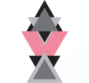 Adesivo geometrico elementi a pattern triangolare - TenStickers