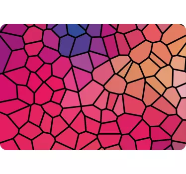 Adesivo pc Pittura geometrica dai colori vivaci - TenStickers