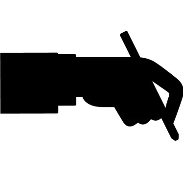 Adesivo per laptop mano che tiene una matita - TenStickers