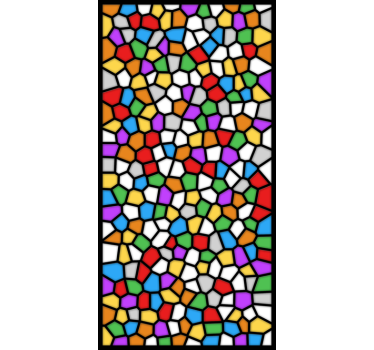 Sticker decorativo mosaico vetrata - TenStickers
