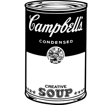Sticker decorativo barattolo Campbell's - TenStickers