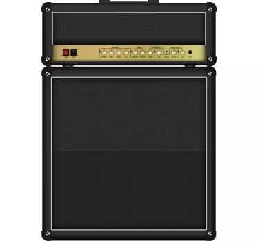 Adesivo per porta design armadio amplificatore - TenStickers