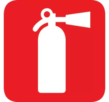 Sticker decorativo icona estintore - TenStickers