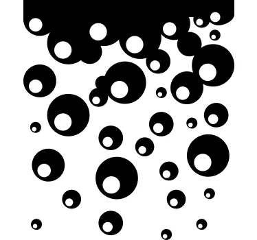 Adesivo per box doccia design a bolle - TenStickers