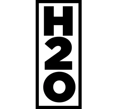 Adesivo per box doccia display h2o - TenStickers