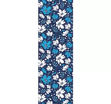 Adesivo per box doccia illustrazione floreale - TenStickers