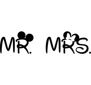 Adesivo testata letto Disney mr. Sig. Ra. Testiera - TenStickers