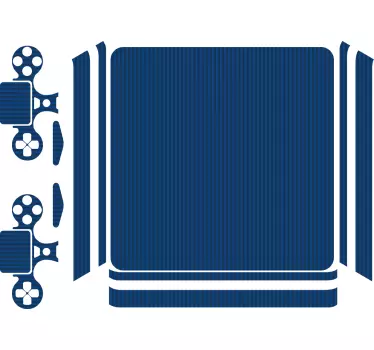 Adesivo ps4 copertura a strisce blu - TenStickers